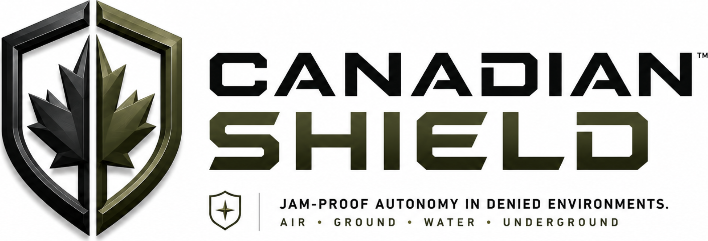 Canadian Shield — Αυτονομία ανθεκτική σε παρεμβολές σε απαγορευμένα περιβάλλοντα. Αέρας · Έδαφος · Νερό · Υπόγειο.